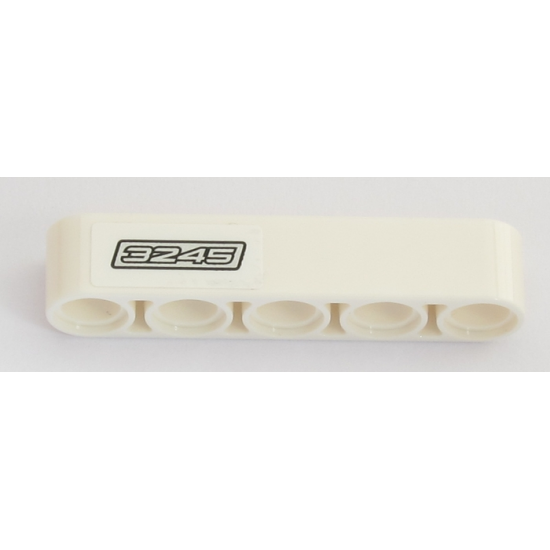 Technic, Liftarm 1 x 5 Thick with Silver '3245' Pattern Model Left Side (Sticker) - Set 42043