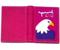Minifigure, Utensil Book 2 x 3 with Eagle Head Pattern (Sticker) - Set 41122