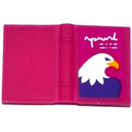 Minifigure, Utensil Book 2 x 3 with Eagle Head Pattern (Sticker) - Set 41122