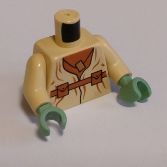 Torso SW Belt Pockets and Necklace Blissl Flute Pattern (Yoda) / Tan Arms / Sand Green Hands