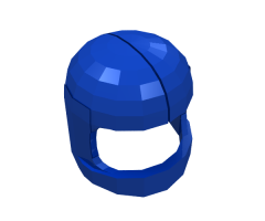 Minifigure, Headgear Helmet Space / Town with Thick Chin Strap - without Visor Dimples