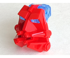 Bionicle Head Connector Block 3 x 4 x 1 2/3 with Trans-Medium Blue Bionicle Head Connector Block Eye/Brain (32553 / 32554)