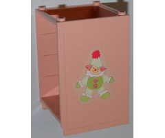 Scala Dresser without Top with Clown on Right Side and House on Left Side Pattern (Stickers) - Set 3241