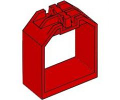 Container Box Open Ended 2 x 4 x 4 with 1 Locking Hinge Finger on Each End