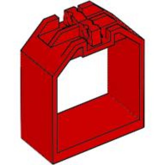 Container Box Open Ended 2 x 4 x 4 with 1 Locking Hinge Finger on Each End