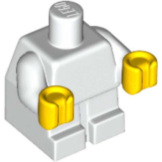 Body Baby / Toddler with Fixed Arms and Yellow Hands Pattern