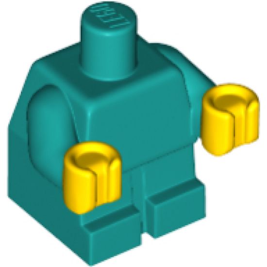 Body Baby / Toddler with Fixed Arms and Yellow Hands Pattern