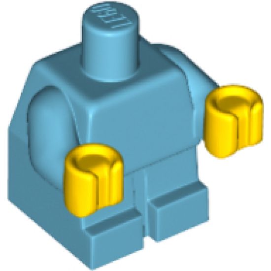 Body Baby / Toddler with Fixed Arms and Yellow Hands Pattern
