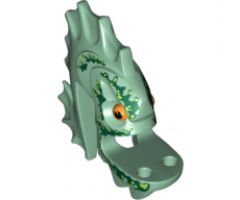 Minifigure, Head, Modified Barracuda Pattern