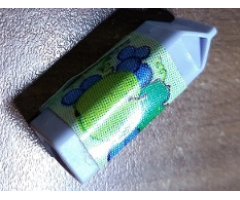 Scala Accessories Carton Milk, Label with Apple and Grapes Pattern (Sticker) - Set 3290