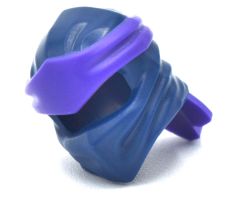 Minifigure, Headgear Ninjago Wrap Type 4 with Dark Purple Headband Pattern