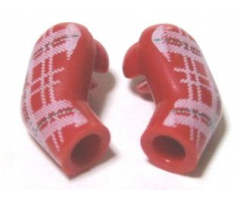 Arm, (Matching Left and Right) Pair with Plaid Shirt Pattern