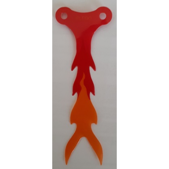 Plastic Tongue with Orange Tip Pattern