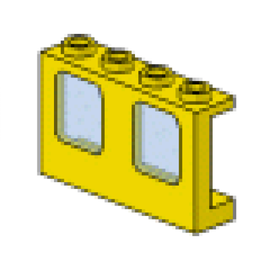 Window 1 x 4 x 2 Plane with Trans-Light Blue Glass