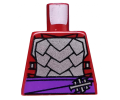 Torso Armor with Dark Purple Belt with Silver Clasp Pattern