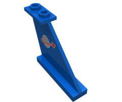 Tail 4 x 1 x 3 with Classic Space Logo Pattern on Both Sides