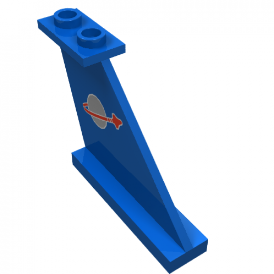 Tail 4 x 1 x 3 with Classic Space Logo Pattern on Both Sides