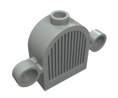Vehicle Grille 1 x 2 x 2 Round Top with Lights