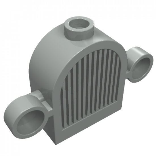 Vehicle Grille 1 x 2 x 2 Round Top with Lights