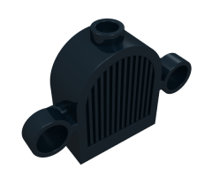Vehicle Grille 1 x 2 x 2 Round Top with Lights