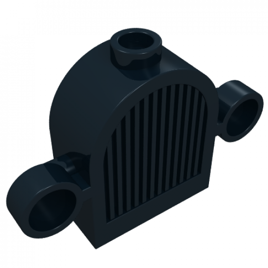 Vehicle Grille 1 x 2 x 2 Round Top with Lights