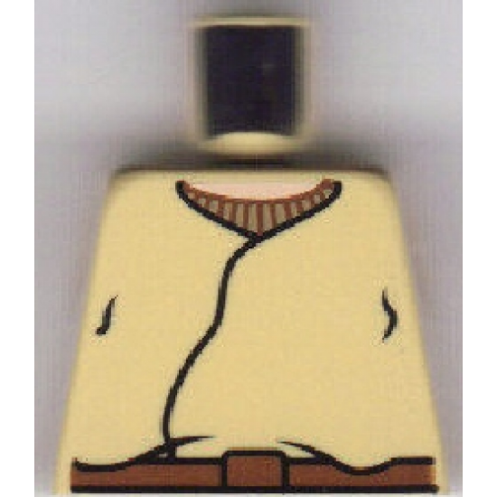 Torso SW Closed Shirt, Brown Belt, Light Nougat Neck Pattern