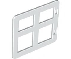Duplo, Building Door / Window Pane 1 x 4 x 3 with Four Diffrent Sizes Panes Square Corners