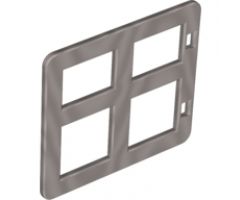 Duplo, Building Door / Window Pane 1 x 4 x 3 with Four Diffrent Sizes Panes Square Corners