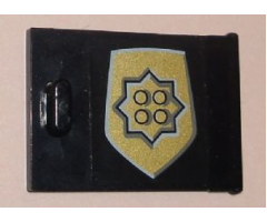 Container Cupboard 2 x 3 x 2 Door with World City Gold Police Badge Pattern (Sticker) - Set 7033
