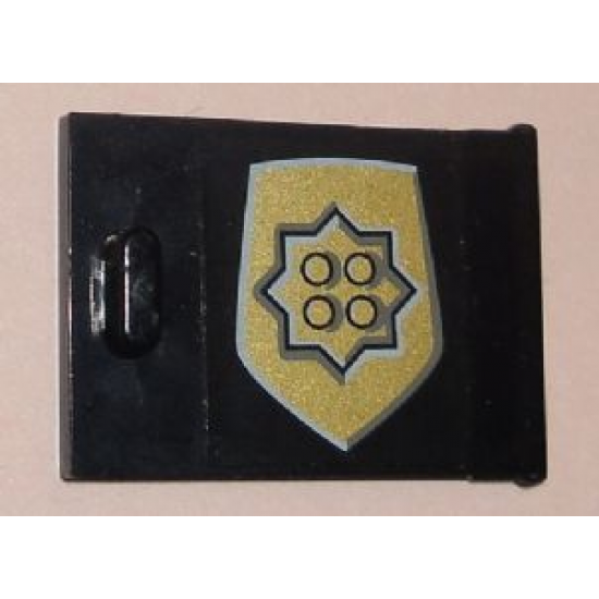 Container Cupboard 2 x 3 x 2 Door with World City Gold Police Badge Pattern (Sticker) - Set 7033