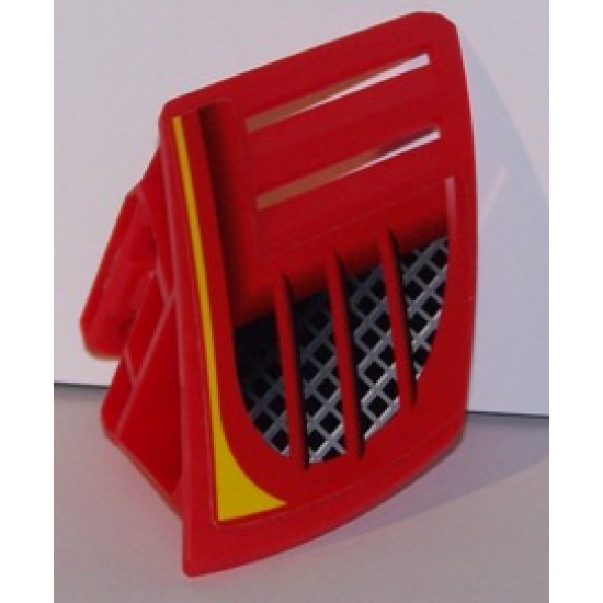 Technic, Panel RC Car Mudguard Small, Left with Vents Pattern (Sticker) - Set 8378