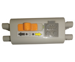 Electric, Battery Box 9V 4 x 11 x 7 PF with Black and Yellow Arrows Pattern (Sticker) - Set 9397