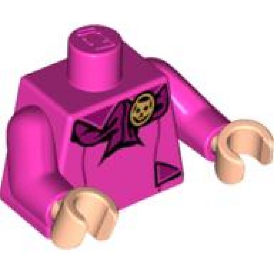 Torso Harry Potter Professor Umbridge Pattern / Dark Pink Arms / Light Nougat Hands