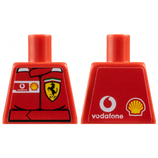 Torso Racers Ferrari front, Vodafone back (Stickers) without Driver Name Pattern
