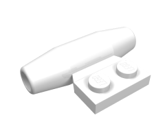 Aircraft Engine Smooth Small, 1 x 2 Side Plate without Axle Holders