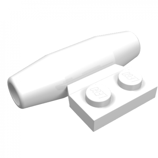 Aircraft Engine Smooth Small, 1 x 2 Side Plate without Axle Holders