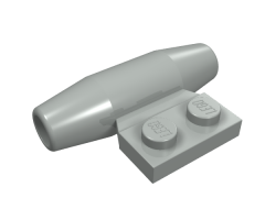Aircraft Engine Smooth Small, 1 x 2 Side Plate without Axle Holders
