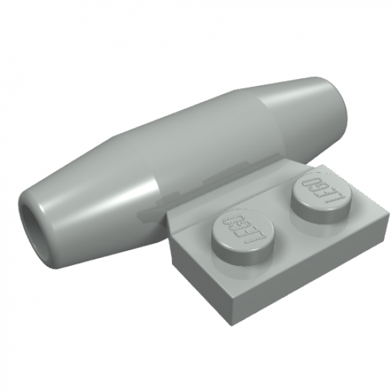 Aircraft Engine Smooth Small, 1 x 2 Side Plate without Axle Holders