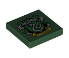 Tile 2 x 2 with HP 'SLYTHERIN' House Crest Pattern