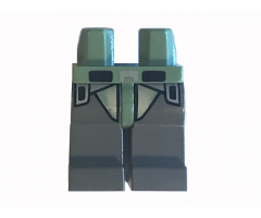 Hips and Dark Bluish Gray Legs with SW Kashyyyk Trooper Pattern
