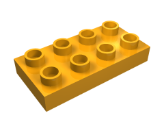Duplo, Plate 2 x 4 x 1/2 (Thick)