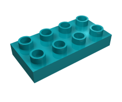Duplo, Plate 2 x 4 x 1/2 (Thick)