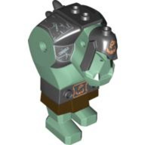 Body Giant, Fantasy Era Troll with Black Armor Pattern