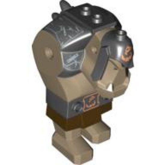 Body Giant, Fantasy Era Troll with Black Armor Pattern