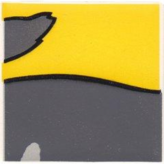 Duplo, Tile 2 x 2 x 1 with Cat Mosaic Picture 02 Pattern (Set 1014)