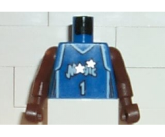 Torso NBA Orlando Magic #1 (Blue Jersey) Pattern / Brown NBA Arms