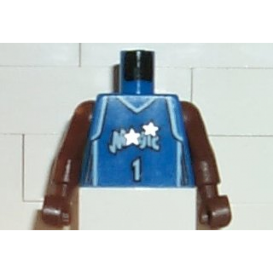 Torso NBA Orlando Magic #1 (Blue Jersey) Pattern / Brown NBA Arms