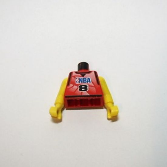 Torso NBA Player Number 8 Pattern / Yellow NBA Arms
