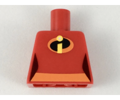 Torso Female Orange Belt and Incredibles Symbol Pattern (Violet Parr)