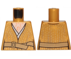 Torso SW Robe with Belt and Bare Chest with Wrinkles Pattern (Supreme Leader Snoke)